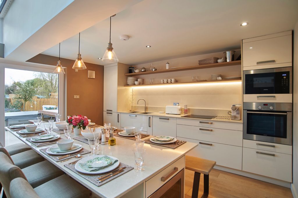 Professionally staged dining room in an Airbnb Canterbury rental property